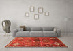 Machine Washable Persian Orange Traditional Area Rugs in a Living Room, wshtr649org