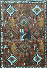 Persian Light Blue Traditional Rug, tr649lblu