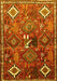 Machine Washable Persian Yellow Traditional Rug, wshtr649yw