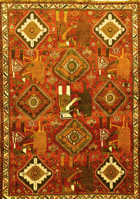 Persian Yellow Traditional Rug, tr649yw