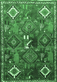Persian Emerald Green Traditional Rug, tr649emgrn