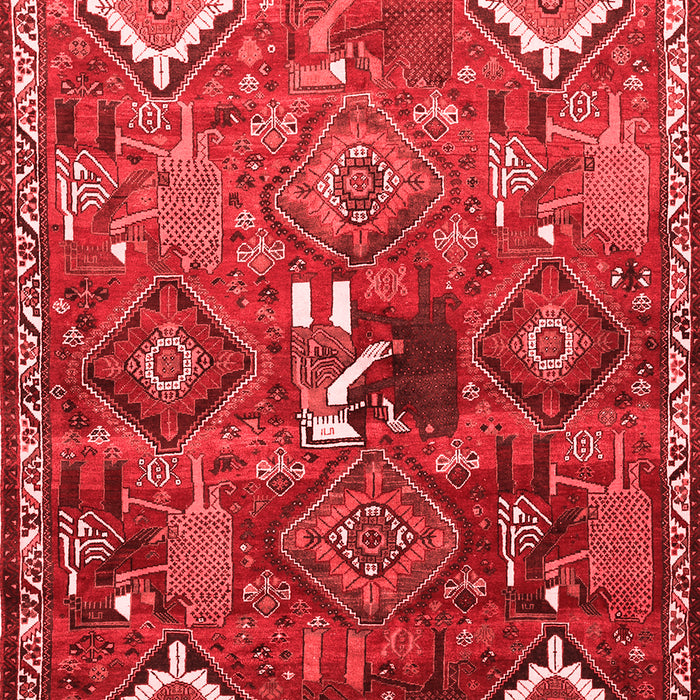 Machine Washable Persian Red Traditional Rug, wshtr649red