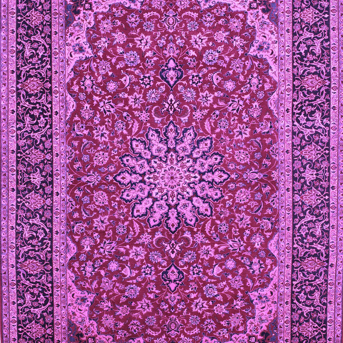 Medallion Purple Traditional Rug, tr64pur