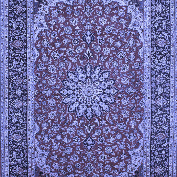 Medallion Blue Traditional Rug, tr64blu