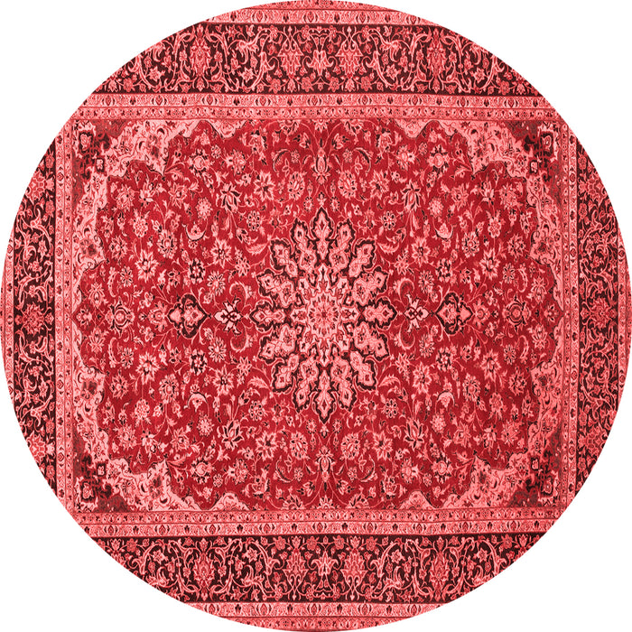 Medallion Red Traditional Rug, tr64red
