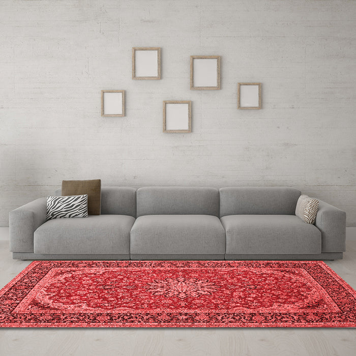 Traditional Red Washable Rugs