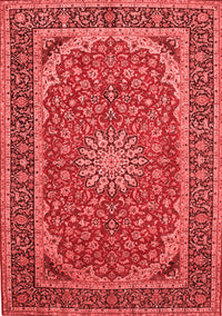 Medallion Red Traditional Rug, tr64red