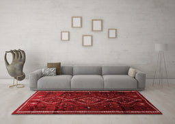Country Red Washable Rugs
