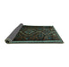 Sideview of Southwestern Turquoise Country Rug, tr650turq