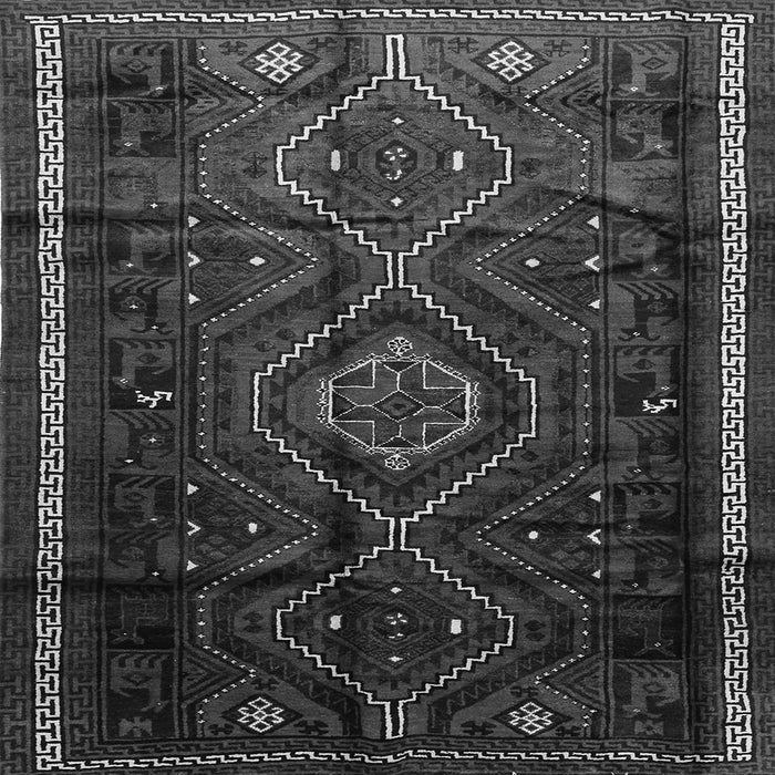 Serging Thickness of Southwestern Gray Country Rug, tr650gry