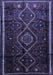 Southwestern Blue Country Rug, tr650blu