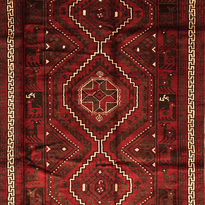 Serging Thickness of Machine Washable Southwestern Orange Country Area Rugs, wshtr650org