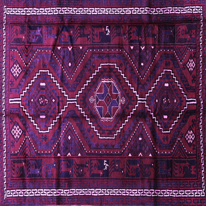Square Southwestern Purple Country Rug, tr650pur