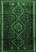 Southwestern Emerald Green Country Rug, tr650emgrn