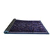 Sideview of Southwestern Blue Country Rug, tr650blu