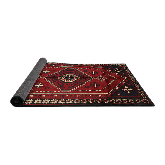 Sideview of Traditional Red Persian Rug, tr651