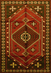Persian Yellow Traditional Rug, tr651yw