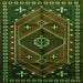 Serging Thickness of Persian Green Traditional Rug, tr651grn