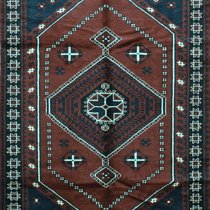 Machine Washable Persian Light Blue Traditional Rug, wshtr651lblu