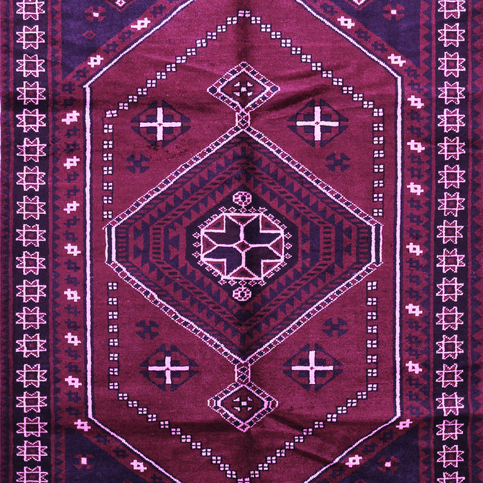 Machine Washable Persian Purple Traditional Area Rugs, wshtr651pur