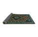Sideview of Persian Turquoise Traditional Rug, tr651turq