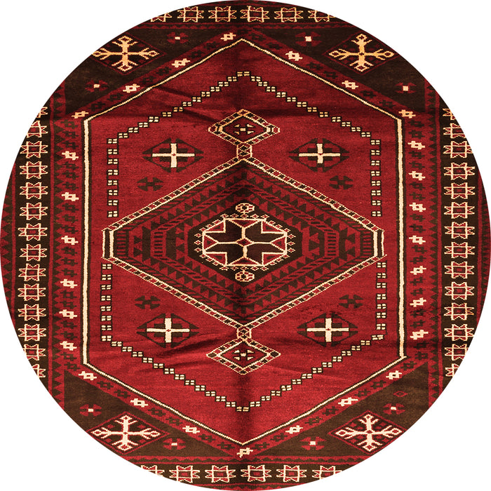 Machine Washable Persian Orange Traditional Area Rugs, wshtr651org