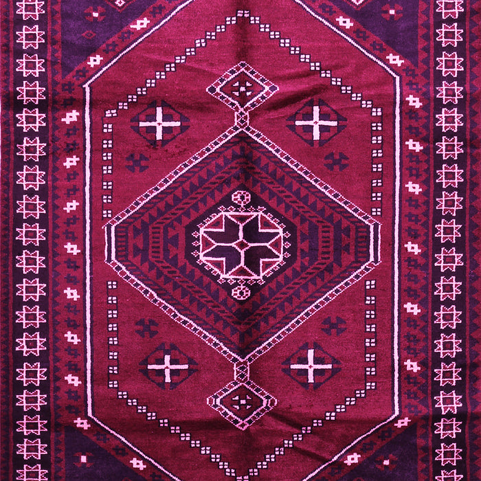 Machine Washable Persian Pink Traditional Rug, wshtr651pnk