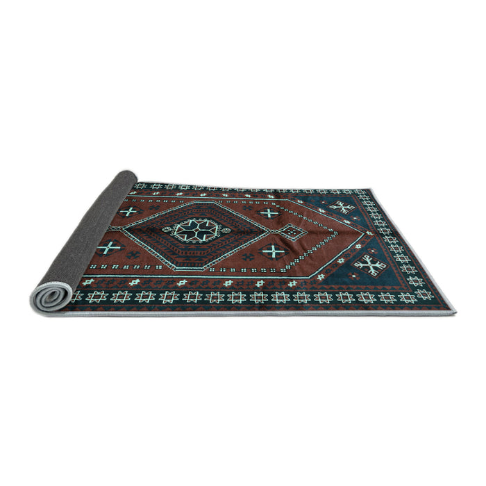 Sideview of Persian Light Blue Traditional Rug, tr651lblu