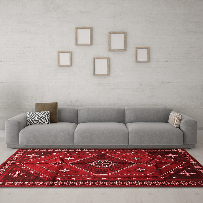 Traditional Red Washable Rugs