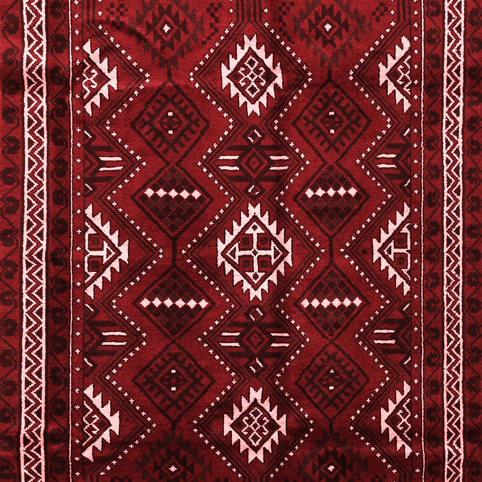 Machine Washable Southwestern Red Country Rug, wshtr652red