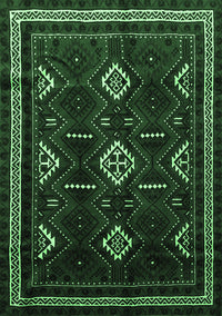 Southwestern Emerald Green Country Rug, tr652emgrn