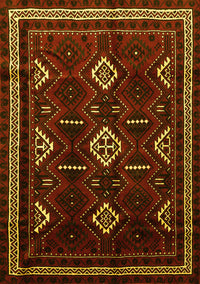 Southwestern Yellow Country Rug, tr652yw