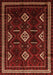 Serging Thickness of Machine Washable Southwestern Orange Country Area Rugs, wshtr652org