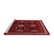 Country Red Washable Rugs