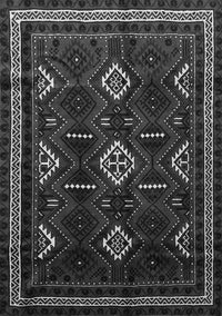 Southwestern Gray Country Rug, tr652gry