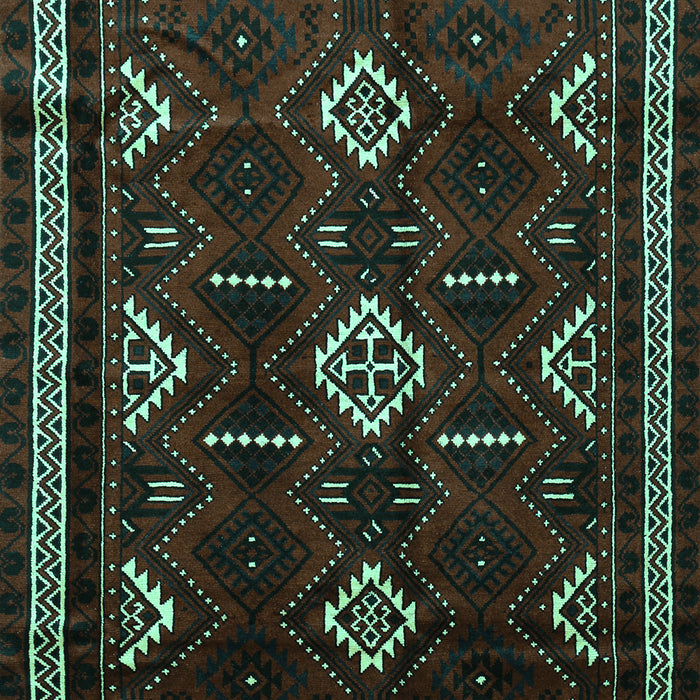 Southwestern Turquoise Country Rug, tr652turq