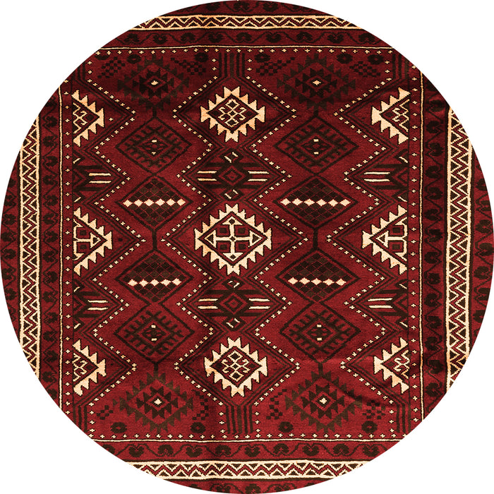 Square Southwestern Orange Country Rug, tr652org