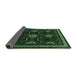 Sideview of Southwestern Emerald Green Country Rug, tr652emgrn