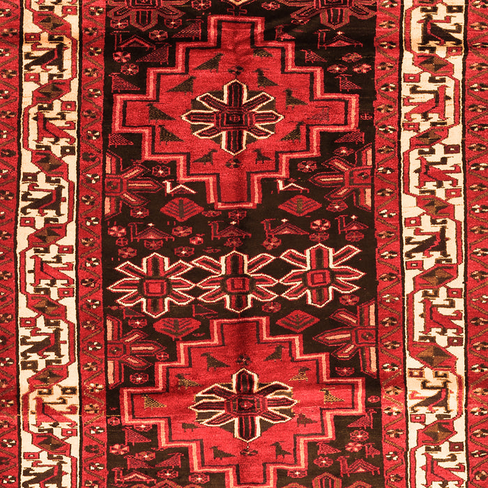 Serging Thickness of Machine Washable Persian Orange Traditional Area Rugs, wshtr653org