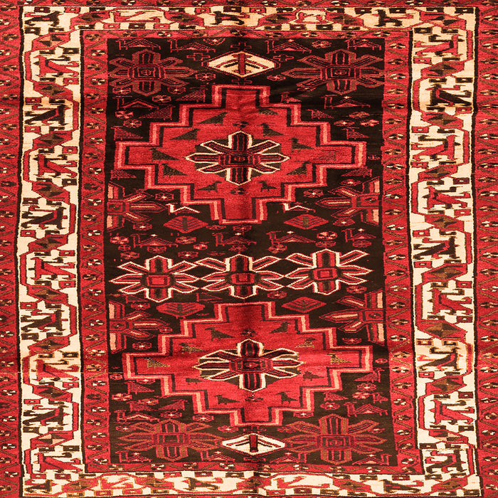 Serging Thickness of Persian Orange Traditional Rug, tr653org