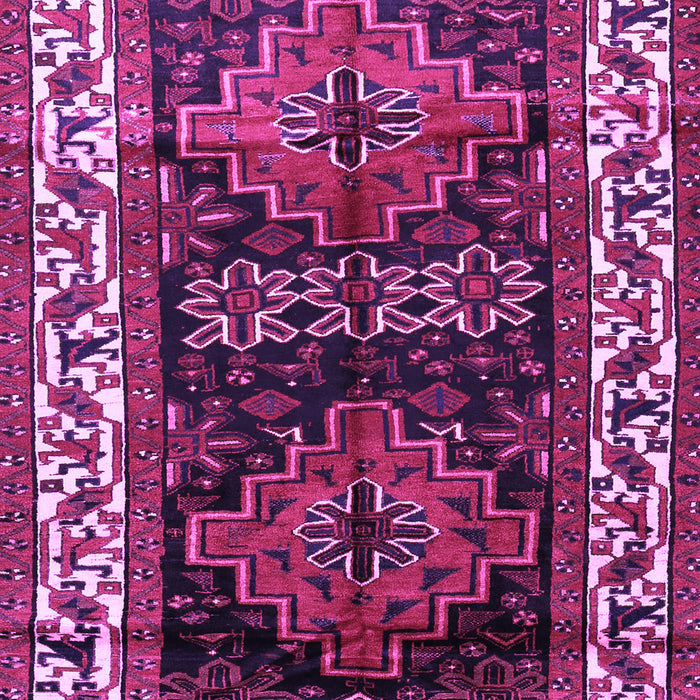 Machine Washable Persian Purple Traditional Area Rugs, wshtr653pur