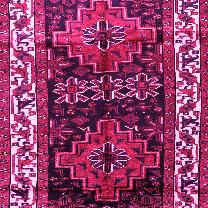 Machine Washable Persian Pink Traditional Rug, wshtr653pnk