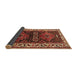 Sideview of Persian Brown Traditional Rug, tr653brn