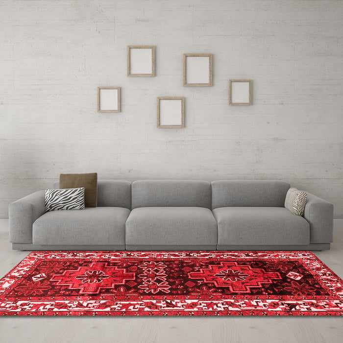 Traditional Red Washable Rugs