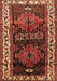 Machine Washable Persian Brown Traditional Rug, wshtr653brn