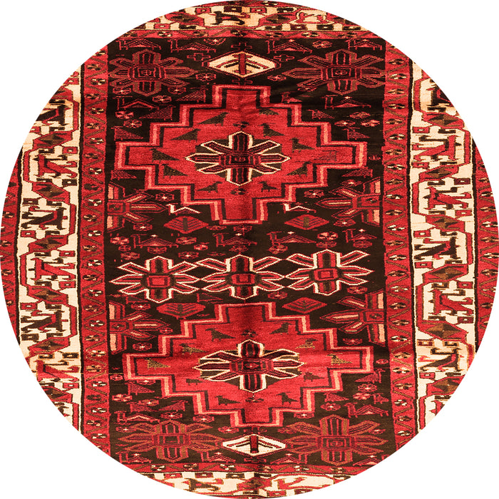 Machine Washable Persian Orange Traditional Area Rugs, wshtr653org