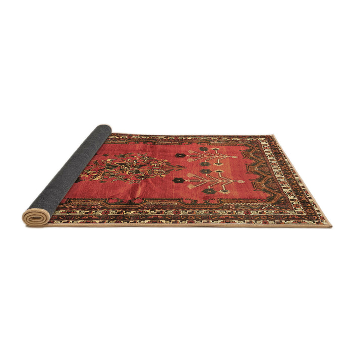 Sideview of Persian Brown Traditional Rug, tr654brn