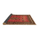 Sideview of Persian Brown Traditional Rug, tr654brn