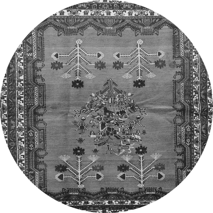 Square Persian Gray Traditional Rug, tr654gry