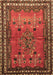 Machine Washable Persian Brown Traditional Rug, wshtr654brn